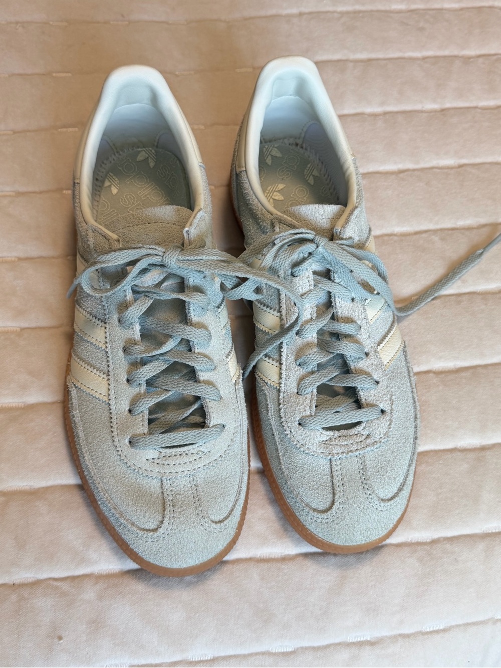 Adidas Women's Suede Trainer in Light Blue